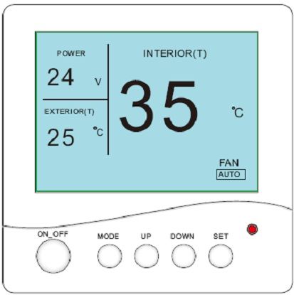 Automatic controlled mode (mark of fan extinguishes) Automatic controlled mode (mark of fan extinguishes)