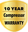 10 Year Compressor Warranty