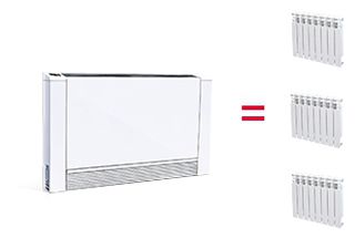 fan coil compared to radiator