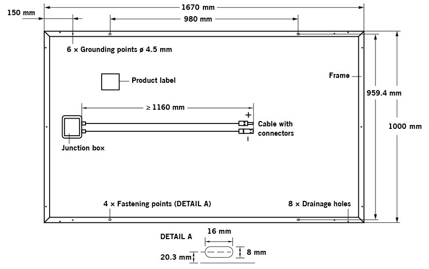 Hanwha QCell Pro 260 Poly 60 Cell
