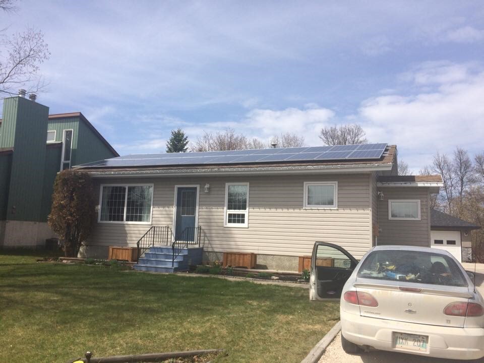 Residential Solar Project in Gimli